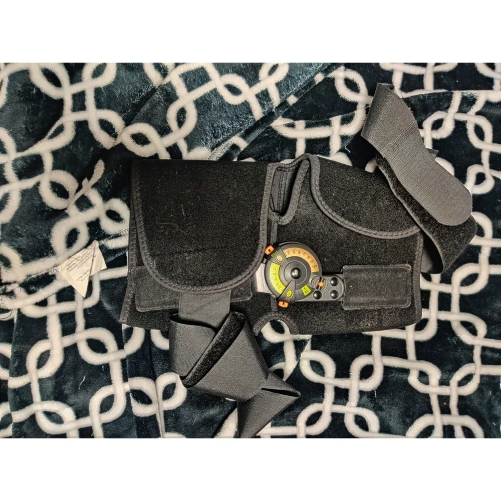 Adjustable Hinged Knee Brace w/ ROM Dial, Neoprene, Black, Stabilization, OS